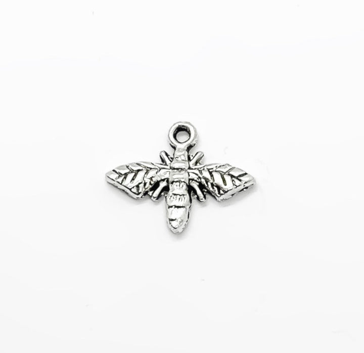 1 Tiny Bee Charm, Wasp Charm, Gardening Charms, Insect Charm, Gift for Gardener, Garden Charms, Nature Charms, Backyard Charms