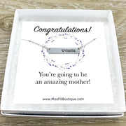 Congratulations Card, Mama Necklace, Amazing Mother Necklace, New Baby Gift, New Mom Jewelry, New Parent Gift, Push Present Gift