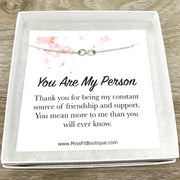 You Are My Person Gift, Dainty Infinity Necklace, Eternity Pendant, Gift for Best Friend, Infinity Necklace, Gift for Unbiological Sister