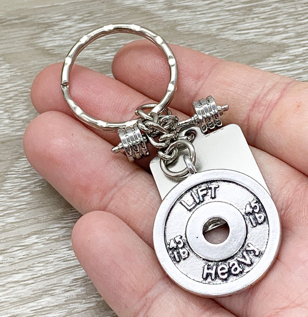 Every Rep Counts, Barbell Charm, Fitness Keychain, Workout Motivation, Gym Accessories, Bodybuilding Keychain, Fitness Instructor Gifts