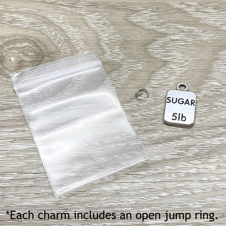 Weightlifting Charms, Fitness Charms, Bodybuilding Charms, Weightloss Charms, Gym Charms, Mini Weight Plate Charms, Stocking Stuffer for Her