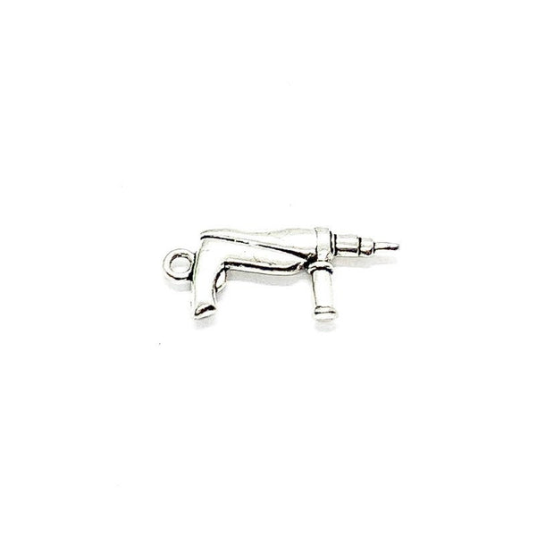 1 Tiny Nail Gun Charm, Power Tool Charm, Handyman Charms, Gift for Carpenter, Tools Charm, Construction Charm, Gift for Him