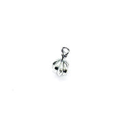 1 Tiny Whole Garlic Bulb Charm, Garlic Pendant, Individual Charms, Cooking Ingredients Charms, Vegetable Jewelry, Onion Charm, DIY Jewelry