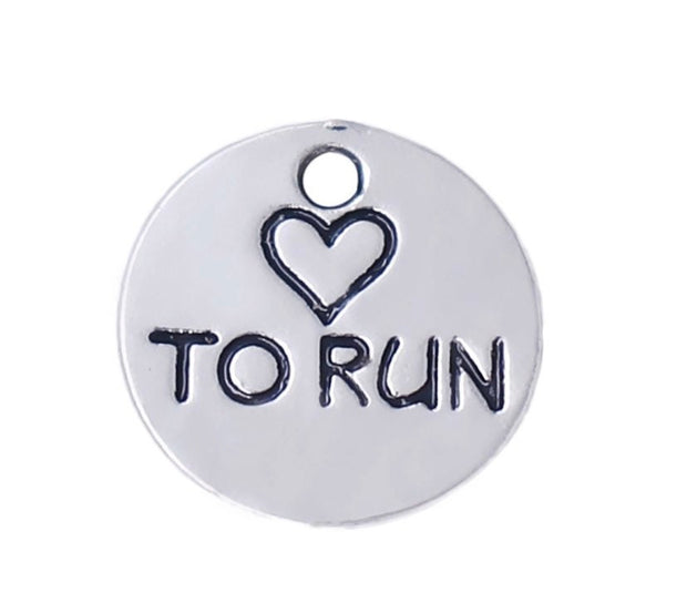 Running Charms Bundle, Charm Lot, Bulk, Running Shoe Charms, 5K, 10K Charm, Fitness Charms, Jewelry Findings, Stocking Stuffer