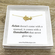 Autism Grandmother Gift, Dainty Puzzle Piece Necklace, Gift for Grandma, Puzzle Jewelry, Autism Awareness Necklace, Jigsaw Puzzle Gift