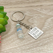 Drink More Water Keychain, Hydration Reminder, Motivational Water Keyring, Mini Waterbottle Charm, Motivational Water Bottle, Hydrate More