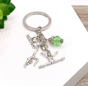 Gymnastics Keychain, Cute Gift for Gymnast, Splits Charm, Stretching Keyring, Acrobat Charm, Gift for Daughter, Unique Keychain for Her