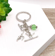 Gymnastics Keychain, Cute Gift for Gymnast, Splits Charm, Stretching Keyring, Acrobat Charm, Gift for Daughter, Unique Keychain for Her