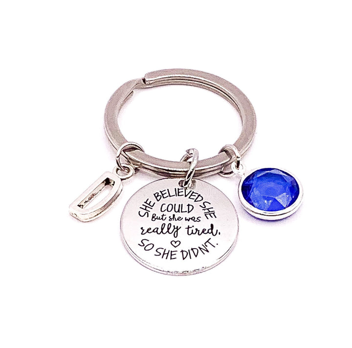 Elle pensait pouvoir le faire, mais elle était vraiment fatiguée, alors elle ne l'a pas fait. Porte-clés, cadeau pour une amie maman, cadeau pour une sœur de cœur, petit cadeau à glisser dans une chaussette de Noël.