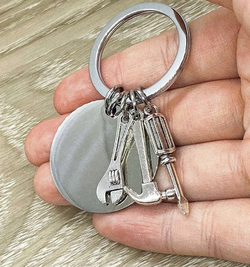Porte-clés Papa, Cadeau Fête des Pères, Si Papa ne peut pas le réparer, Cadeau pour Papa, Porte-clés Grand-père, Cadeau du Fils, Cadeau pour lui, Noël