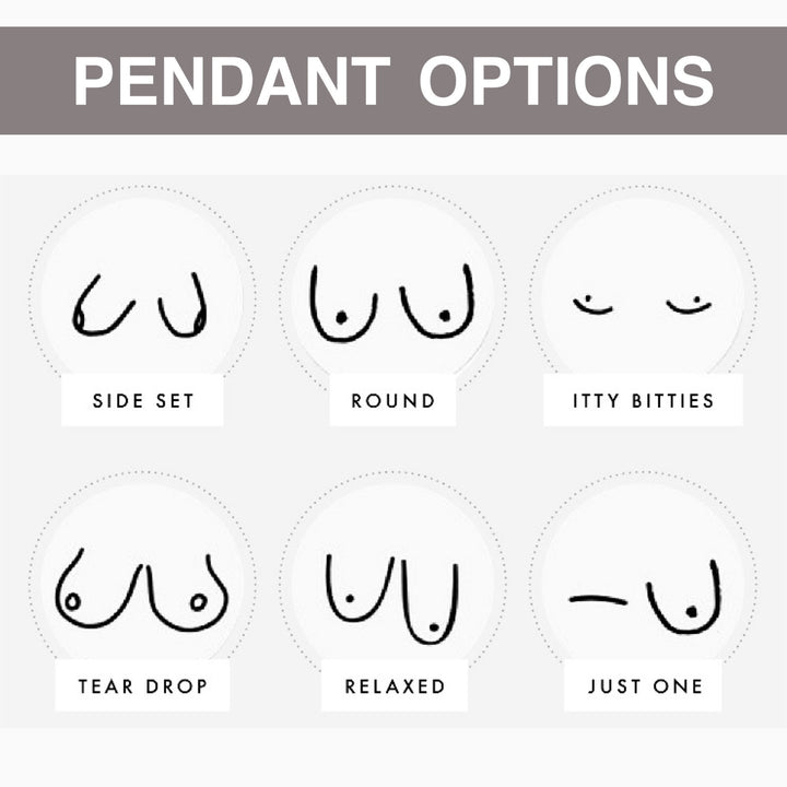 Collier Seins, Bijou d'allaitement, Bijou féministe, Cadeau unique pour femme