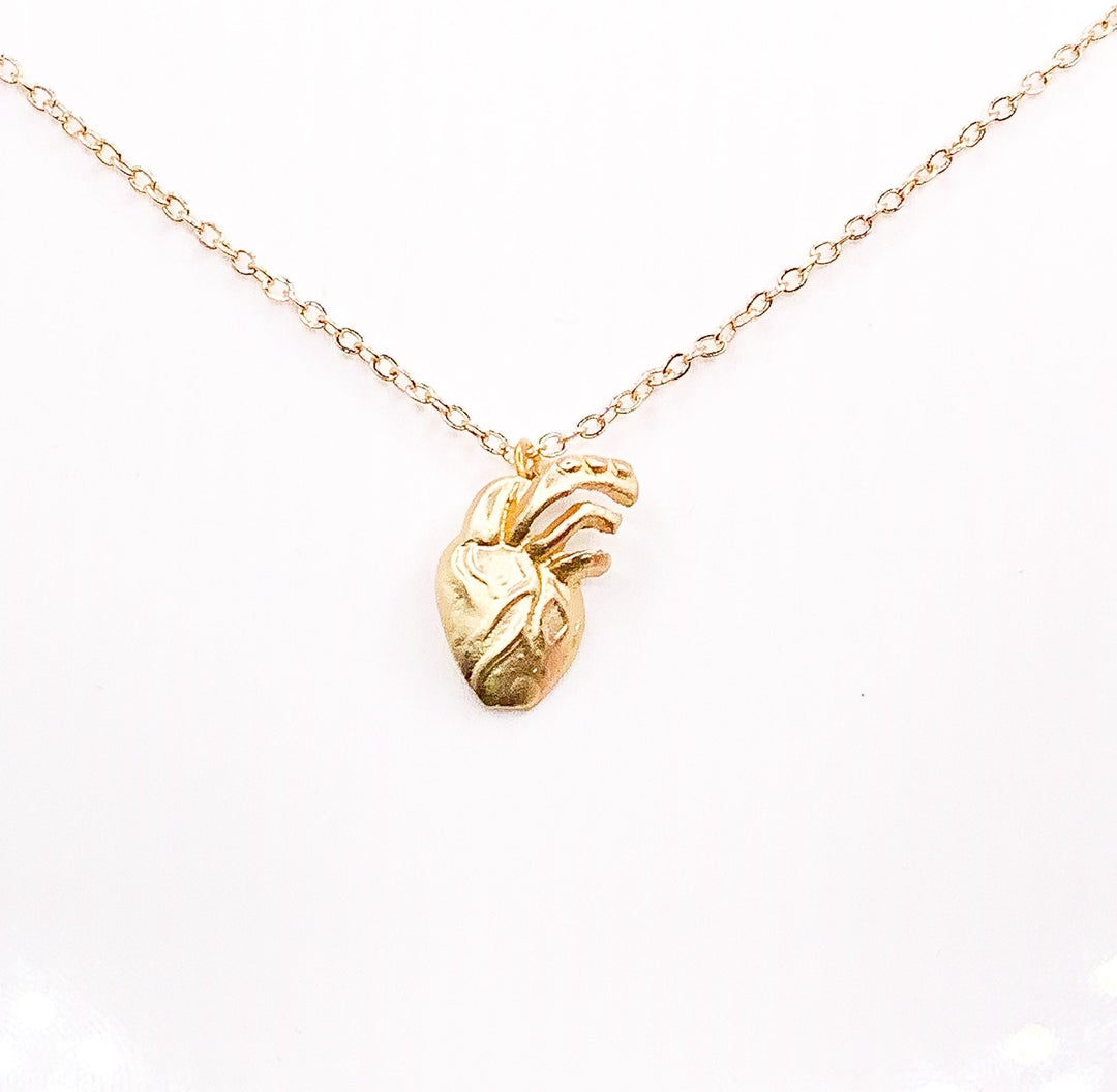 Nursing is a Work of Heart, Anatomical Heart Necklace, Nurse Appreciation Gift, Nursing Jewelry, Gift from Patient, Nursing Student Gift