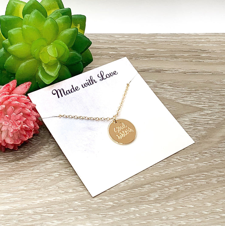 Soul Sisters Necklace, Minimalist Jewelry, Gift for Best Friend, Bonus Sister Gift, Cute Bridesmaid Necklace, Simple Engraved Pendant