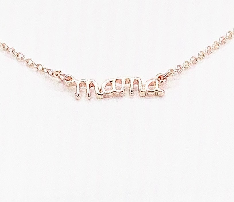 Mama Necklace, Uplifting Gift for Mother, Motivational Card, Affirmation for Mom, Mommy Necklace, Supportive Friend Gift, Keep Going Mama