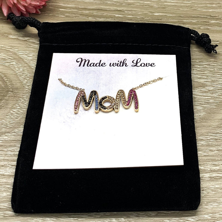 Mom Necklace, Gift for New Mom, Motherhood Necklace, Mommy Jewelry, Perfect Gift for Mama, Push Present for Her, Postpartum Gift for Women