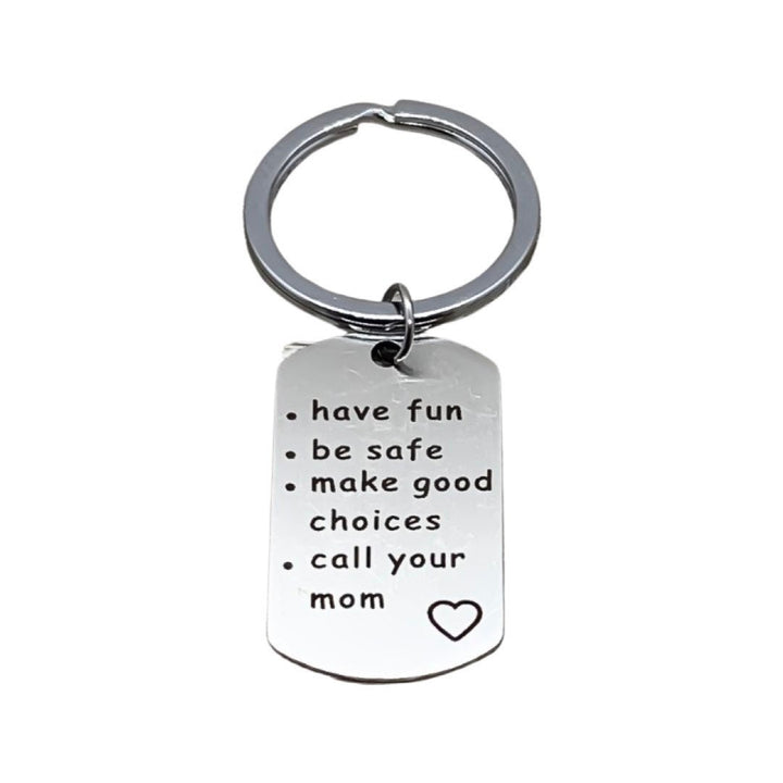 Son Keychain, Daughter Keychain, Graduation Gifts, Sweet 16 Gift for Her, Gift from Mom, Make Good Choices Keychain, Teen Keychain, Student