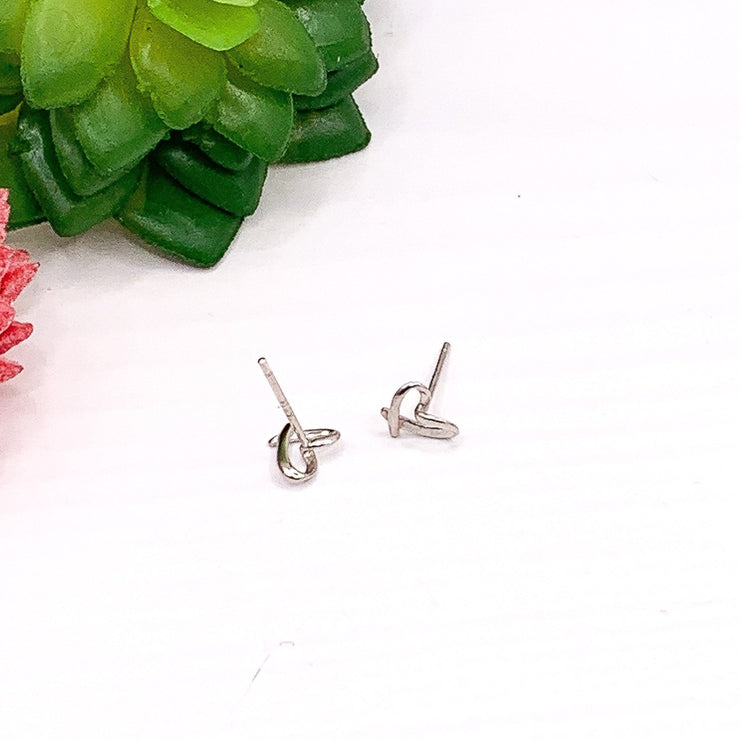 Tiny Heart Earrings, Sterling Silver Stud Earrings, Geometric, Gift for Niece, Bat Mitzvah, Valentine’s Day Gift for Her, Christmas Gift