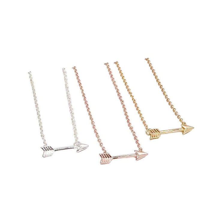 Unbiological Sister Gift, Sideways Arrow Necklace, Soul Sister Gift, Arrow Jewelry, Best Friends Necklace, Sister Birthday Gift, Friends