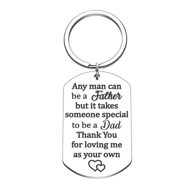 Someone Special To Be A Dad Quote, Father Keychain, Stepfather Gift, Bonus Dad Gift, Gift from Stepdaughter, Gift from Stepson, Birthday