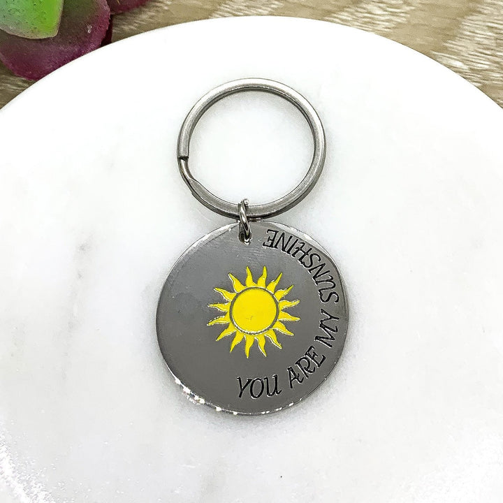 Porte-clés « Tu es mon rayon de soleil », Porte-clés avec citation, Cadeau pour femme, Cadeau d'amitié, Cadeau d'anniversaire pour elle, Cadeau pour petite amie, Porte-clés pour femme