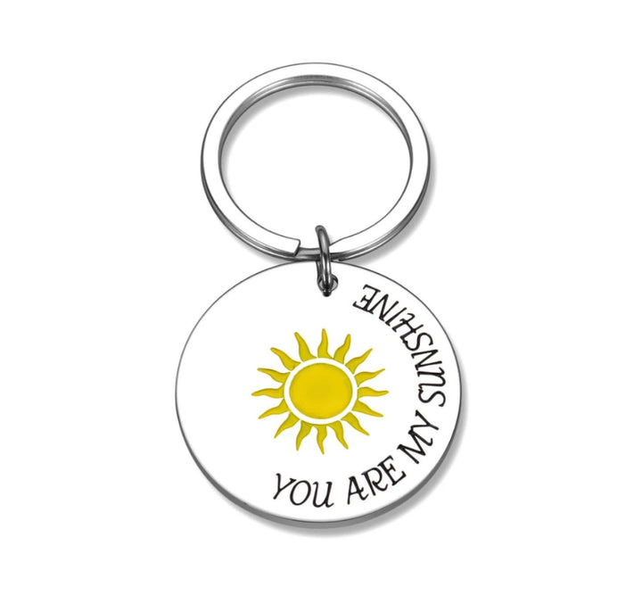 Porte-clés « Tu es mon rayon de soleil », Porte-clés avec citation, Cadeau pour femme, Cadeau d'amitié, Cadeau d'anniversaire pour elle, Cadeau pour petite amie, Porte-clés pour femme