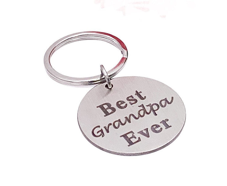 Best Grandpa Ever Gift, Grandpa Keychain, Gift from Granddaughter, Birthday Gift for Grandfather, Grandad Keychain, Grandpa Christmas