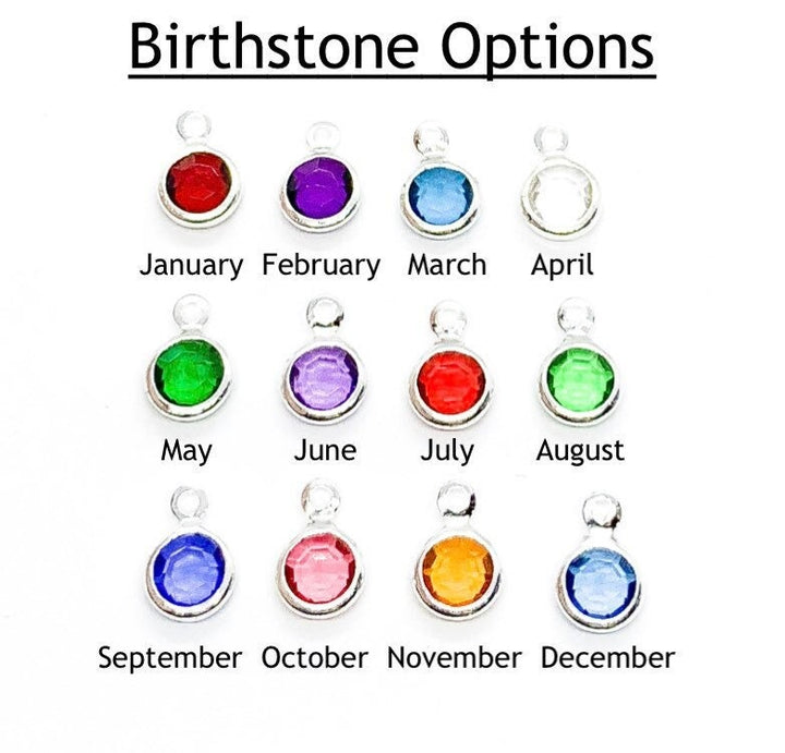 Add On Birthstone, Tiny Birthstone Bead, Delicate Birthstone Glass Crystal Beads, Christmas Gift, Dainty Personalized Jewelry, Birthday