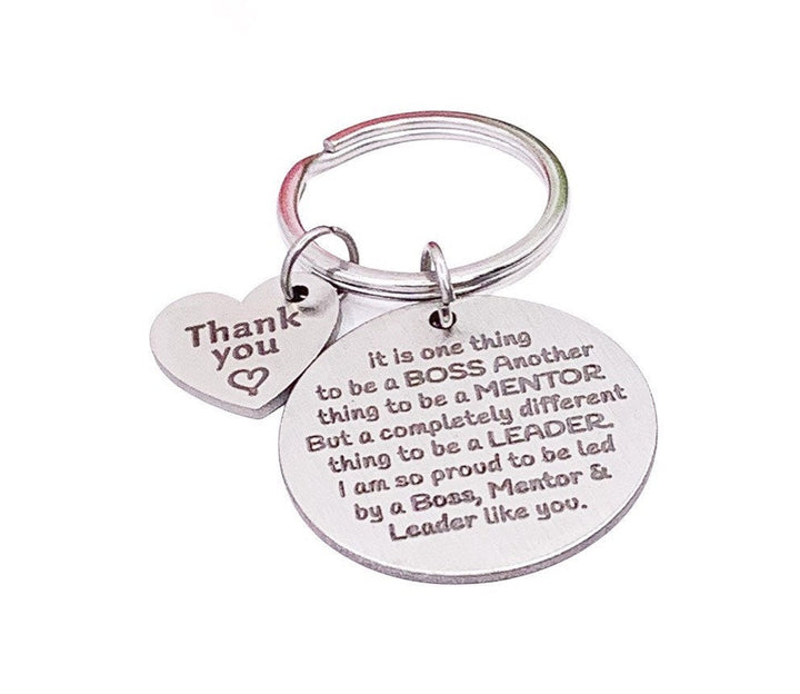 Boss Keychain, Gift for Boss, Work Mentor Gift, Retirement Gift, Boss Christmas Gift, Moving Away Gift, Gift from Employee, Employer Gift