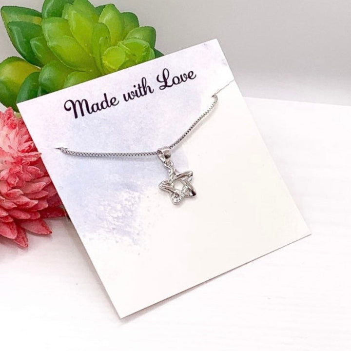 Collier étoile en argent sterling, bijou délicat en oxyde de zirconium, pendentif étoile miniature, collier céleste minimaliste, cadeau d'anniversaire pour elle