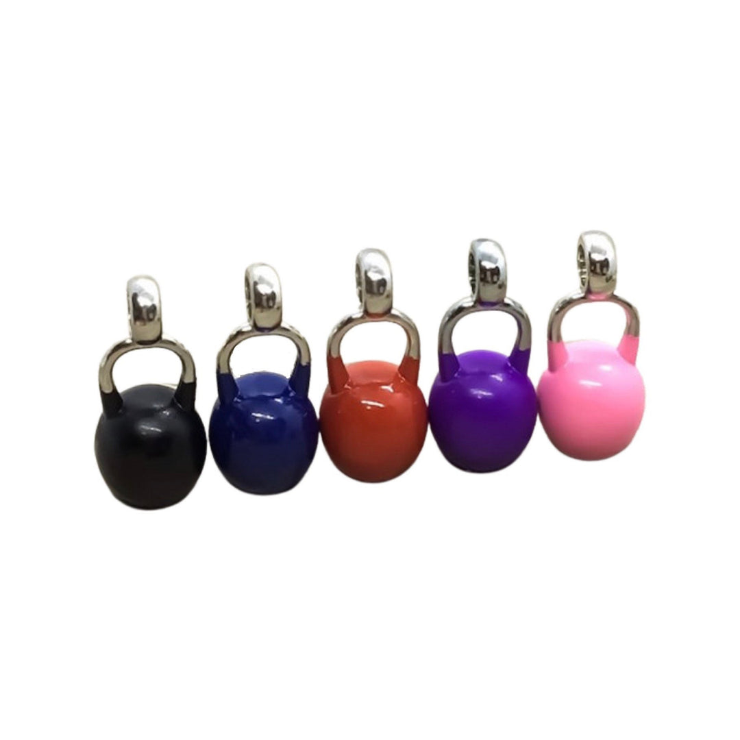 Breloques kettlebell arc-en-ciel, bijoux de fitness bleus, jaunes, verts, violets, noirs et roses, cadeau pour coach sportif, bijoux de gym, CrossFit