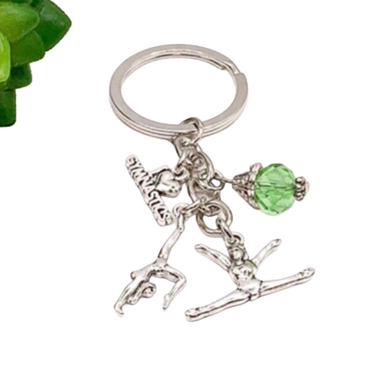 Gymnastics Keychain, Cute Gift for Gymnast, Splits Charm, Stretching Keyring, Acrobat Charm, Gift for Daughter, Unique Keychain for Her