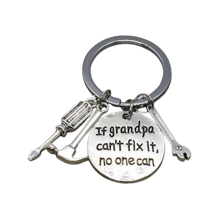 Father Keychain, Dad Keychain, Fathers Day Gift, If Dad Can't Fix It, Gift for Dad, Grandpa Keychain, Gift from Son, Gift for Him