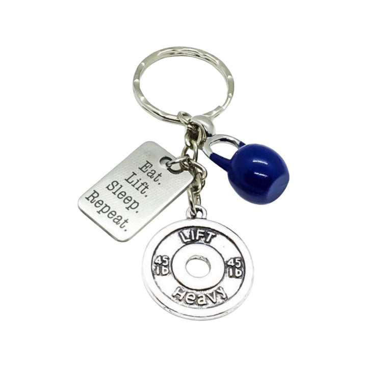 Porte-clés fitness, breloque kettlebell, cadeau pour coach sportif, porte-clés gravé à la main, porte-clés haltérophilie, motivation fitness, breloque citation