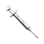 1 Large Syringe Charm, Individual Charms, Medical Charms, Nursing Charm, Doctor Charms, Injection Charm, Findings, Jewelry Making