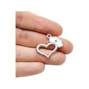 1 Heart Charm with Nursing Cap, Individual Charms, Medical Charms, Nursing Charm, Nurse Hat Charms, Nursing Student Charms, Jewelry Findings