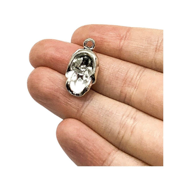 1 Skull Charm, Individual Charms, Anatomy Charms, Biology Charms, Nursing Charm, Doctor Charms, Bone Charms, Jewelry Findings, DIY