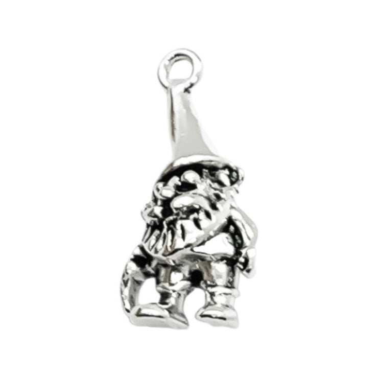 1 Tiny Garden Gnome Charm, Lawn Charm, Gardening Charms, Gift for Gardener, Garden Charms, Nature Charms, Backyard Charms