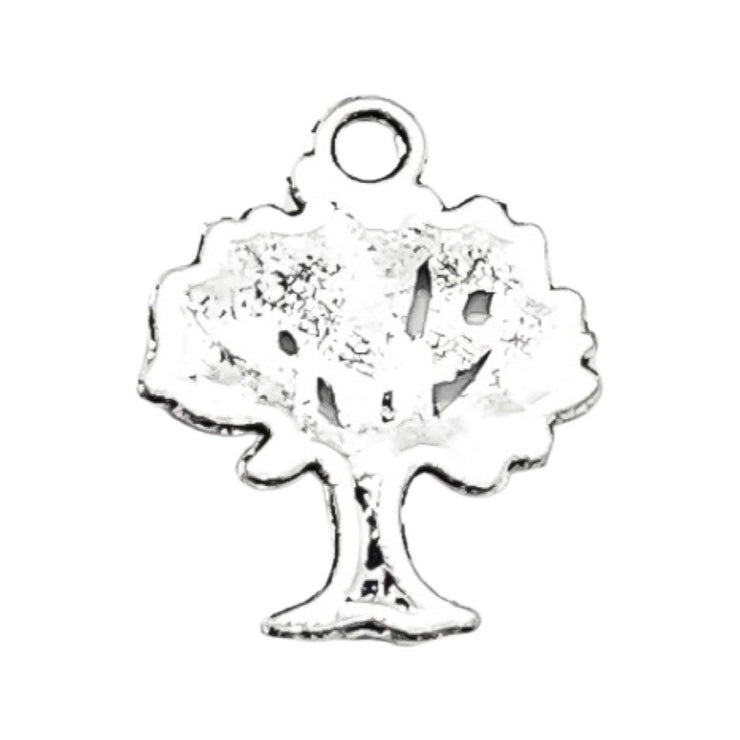 1 Silver Tree Charm, Gardening Charms Tree Lover Charm, Plants, Gift for Gardener, Garden Charms, Nature Charms, Naturist, Backyard Charms