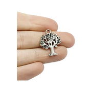 1 Silver Tree Charm, Gardening Charms Tree Lover Charm, Plants, Gift for Gardener, Garden Charms, Nature Charms, Naturist, Backyard Charms