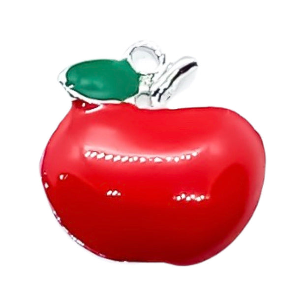 1 Red Apple Charm, Individual Charms, Fruit Charms, Foodie Charm, School Charms, Teacher Charm, Tiny Apple Charm, Snow White Charms