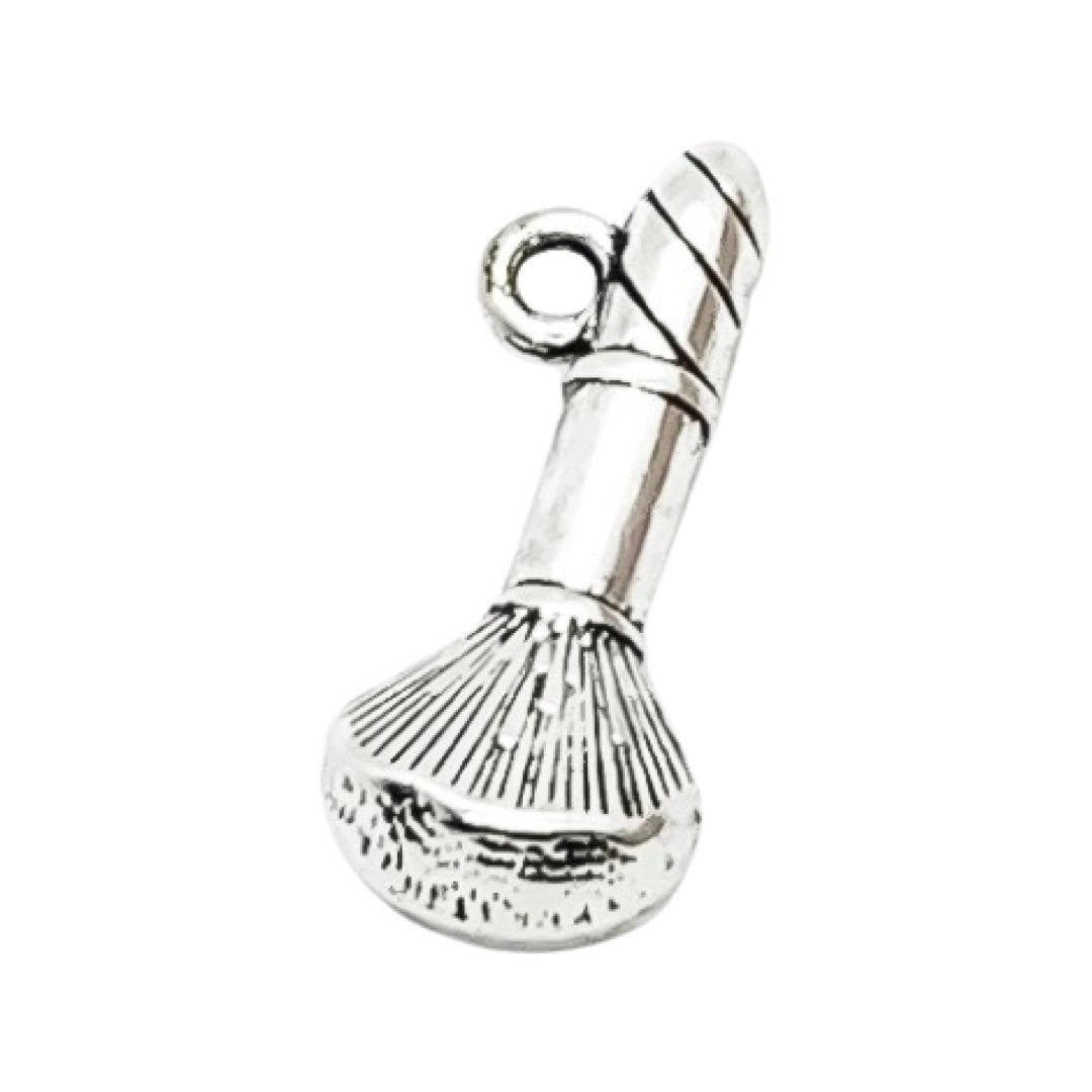 1 Makeup Brush Charm, Esthetician Charms, Individual Charm, Makeup Charm, Girlie Charm, Teen Girl Charm, Kabuki Brush Charm, Beauty Charms