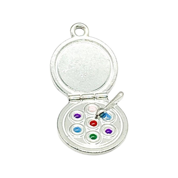 1 Makeup Compact Charm, Eyeshadow Pallette Charm, Esthetician Charms, Individual Charm, Makeup Charm, Girlie Charm, Teen Girl Charm, Beauty