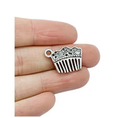 1 Tiny Hair Comb Charm, Salon Charms, Individual Charm, Hair Stylist Gift, Girlie Charm, Teen Girl Charm, Hair Dresser Gift, Hair Designer