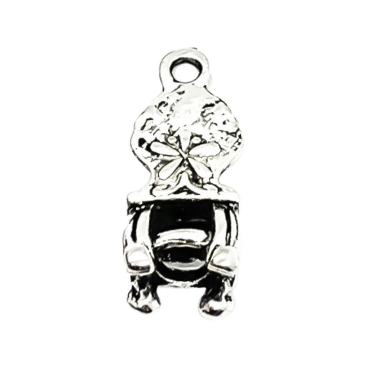 1 Tiny Chair Charm, Seating Charm, Girls Charms, Furniture Charm, Girlie Charm, Styling Gift, Shopping Charm, House Decor Charm