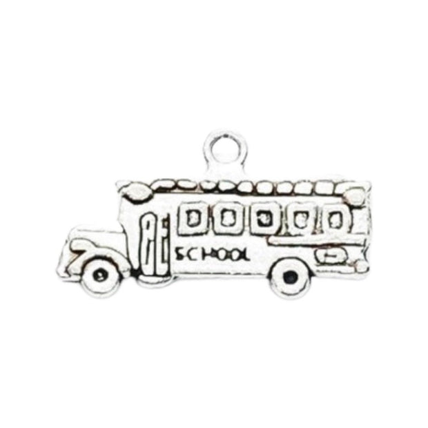 1 School Bus Charm, Individual Charms, Tiny Bus Charms, School Charms, Bus Driver Charms, Gift for Bus Driver, Bus Jewelry, Education Charms