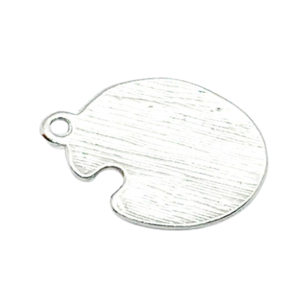 1 Paint Palette Charm, Individual Charms, School Charms, Teacher Charm, Artist Charms, Craft Charm, Painter Gift, Artist Palette Charm
