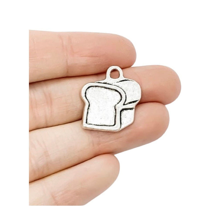 1 Bread Loaf Charm, Individual Charms, Cooking Charms, Baking Charms, Miniature Food Charms, Bakery Charms, Chef Charms, DIY Jewelry