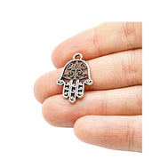 1 Hamsa Hand Charm, Yoga Charm, Yogi Gift, Protection Charms, Jewelry Findings, Yoga Teacher Gift, Spiritual Charms, DIY Jewelry, Crafts