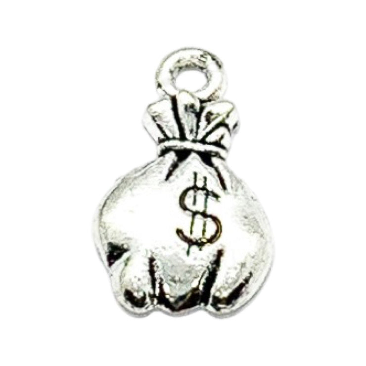 1 Tiny Money Bag Charm, Individual Charms, Money Charms, Superstition Charms, Good Luck Charms, Gift for Money Lovers, Jewelry Findings