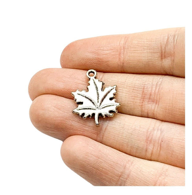 1 Maple Leaf Charm, Canada Charm, Individual Charms, Fall Charms, Patriotic Charm, Autumn Charms, Canada Day Charms, Jewelry Findings